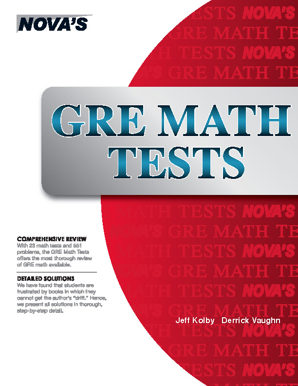 Gre Math Section Examples Nova Press Titles | Nova Press — Test Prep Center
